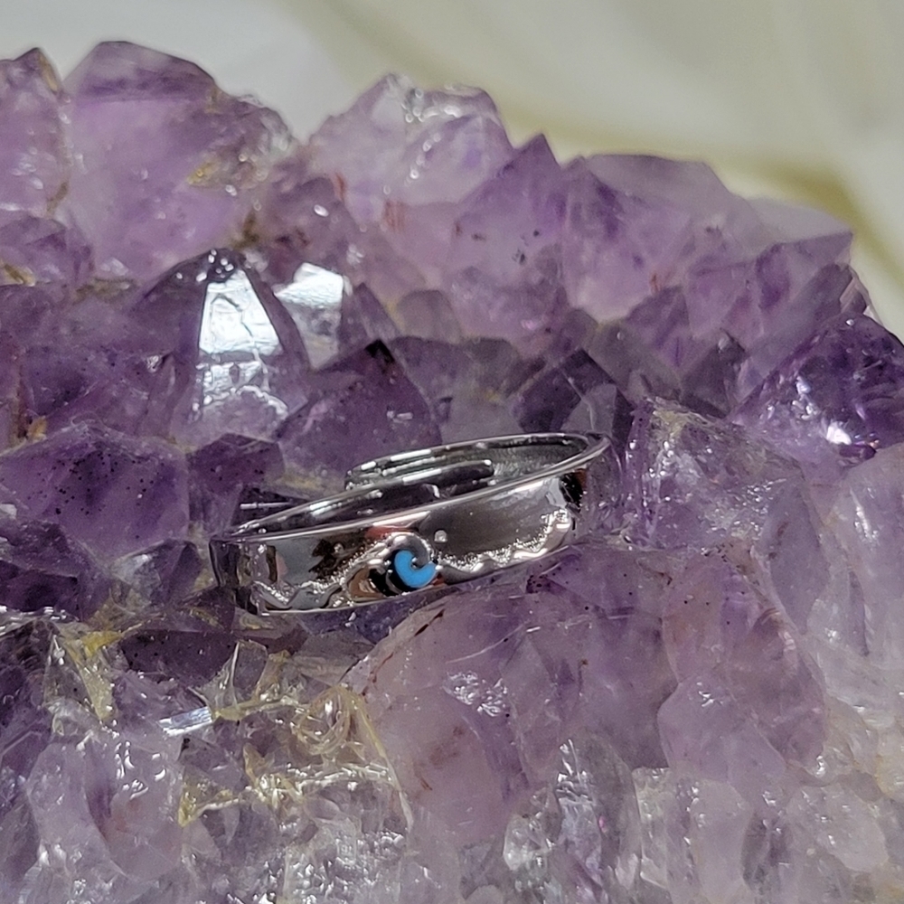 Sand & Surf Sterling Silver Ring, S925 - Picture 9 of 10